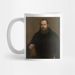 A Monk with a Book by Titian Mug